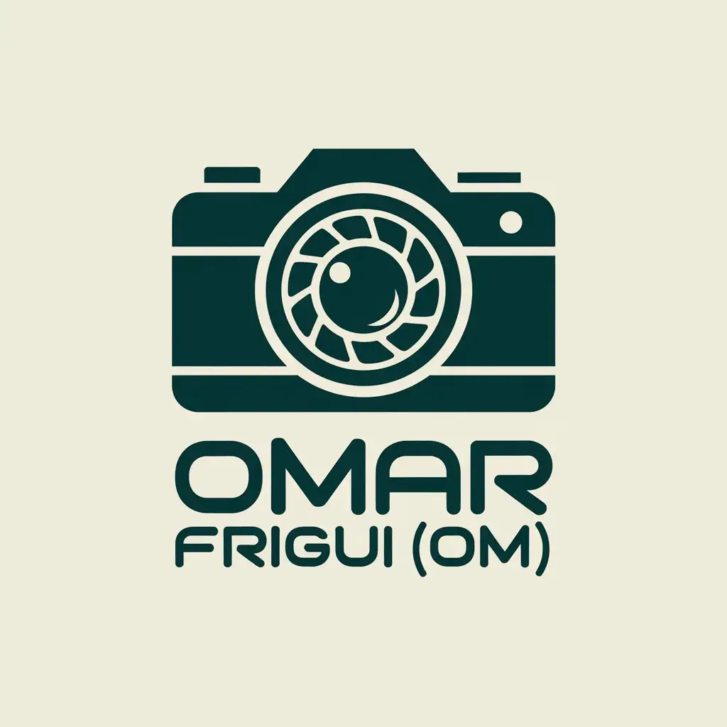 LOGO Design for Omar Frigui Photography Camera and Photos in FFFAEC 578E7E Colors Mix