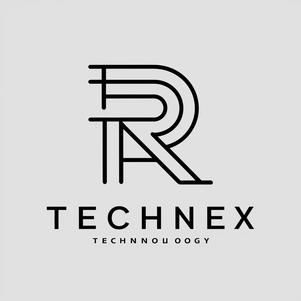 LOGO Design for R Abstract Vector Design with Technology Industry Focus