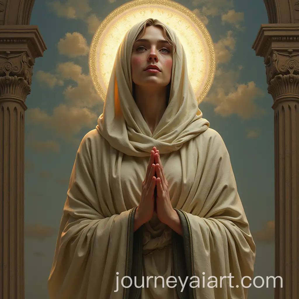 Virgin-Mary-with-theAI-Image-Expansion-Temple-of-the-Veil-on-Nerl-in-the-Background