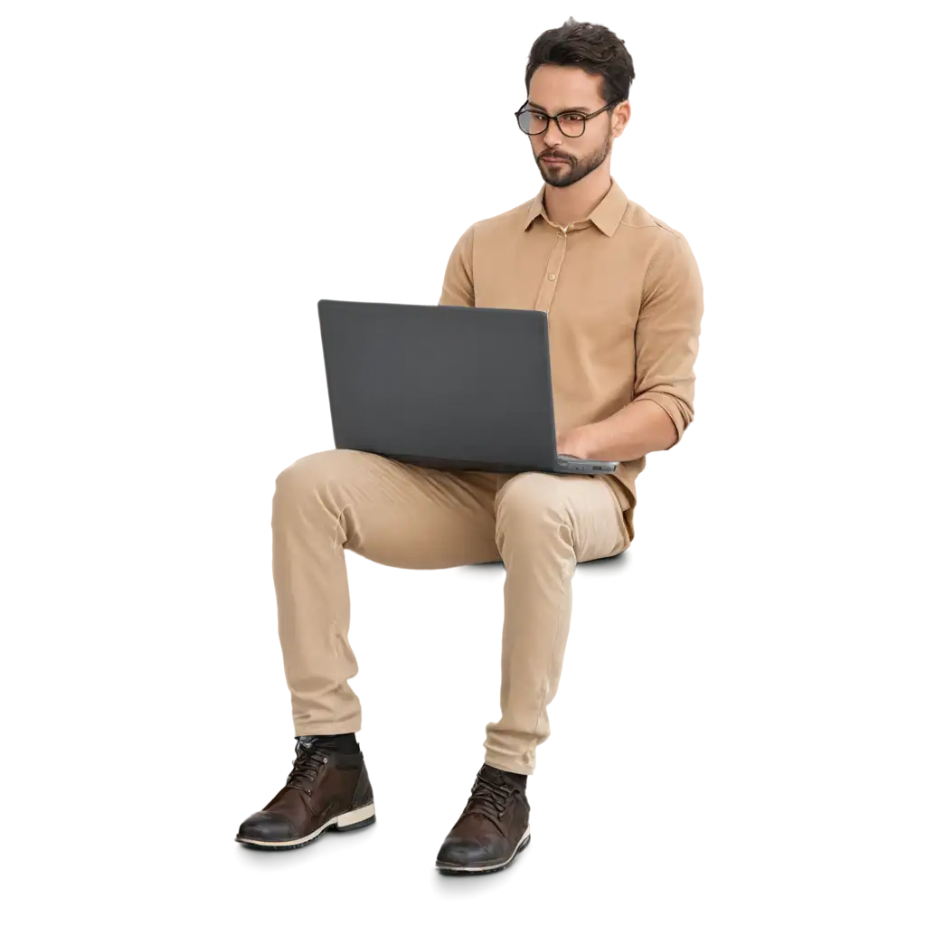 HighQuality-PNG-Image-of-a-Person-Working-on-Laptop-Enhancing-Productivity-and-Clarity