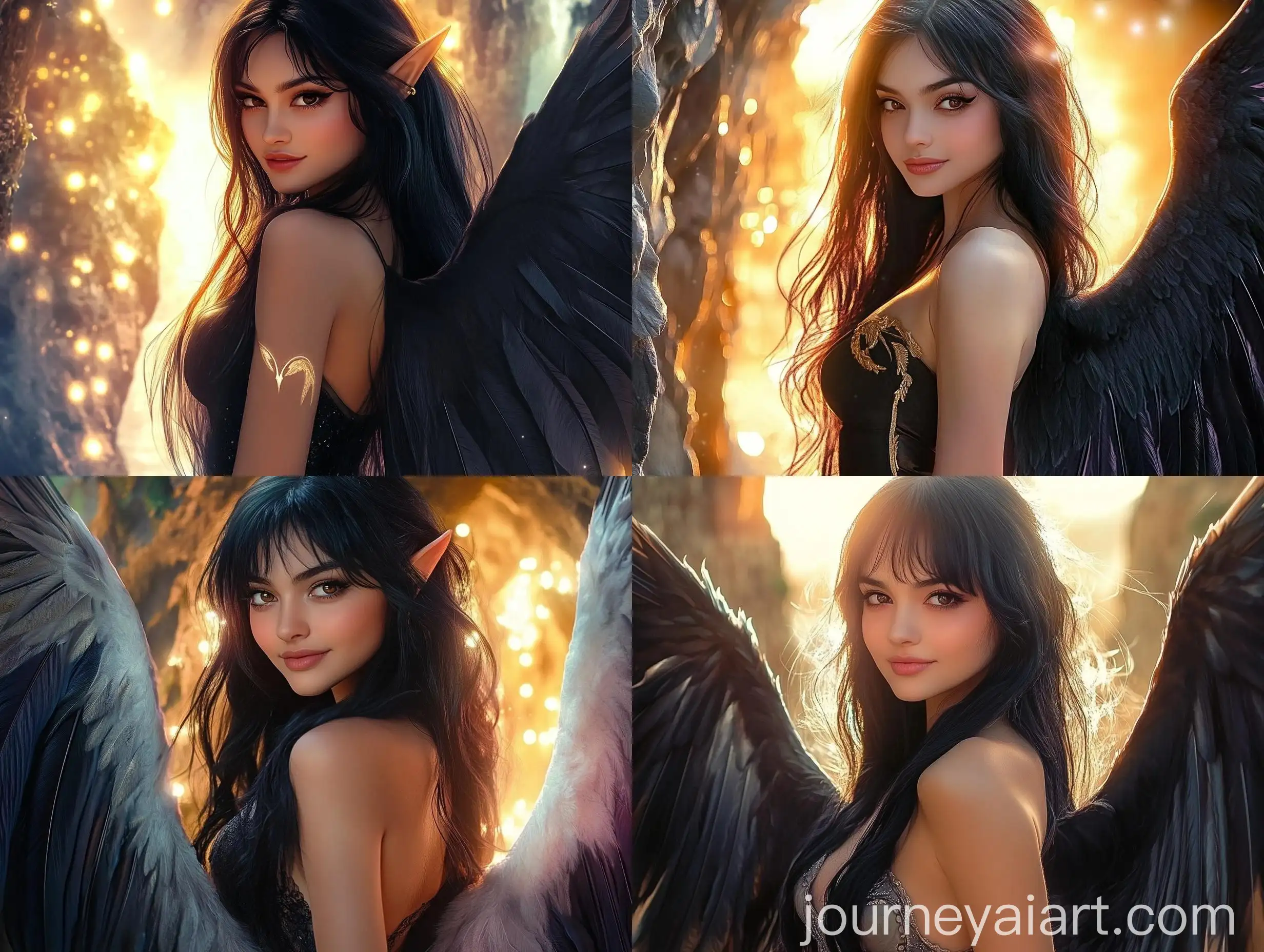 Ethereal-Fae-Girl-with-Eagle-Wings-at-Sunrise-Cliff