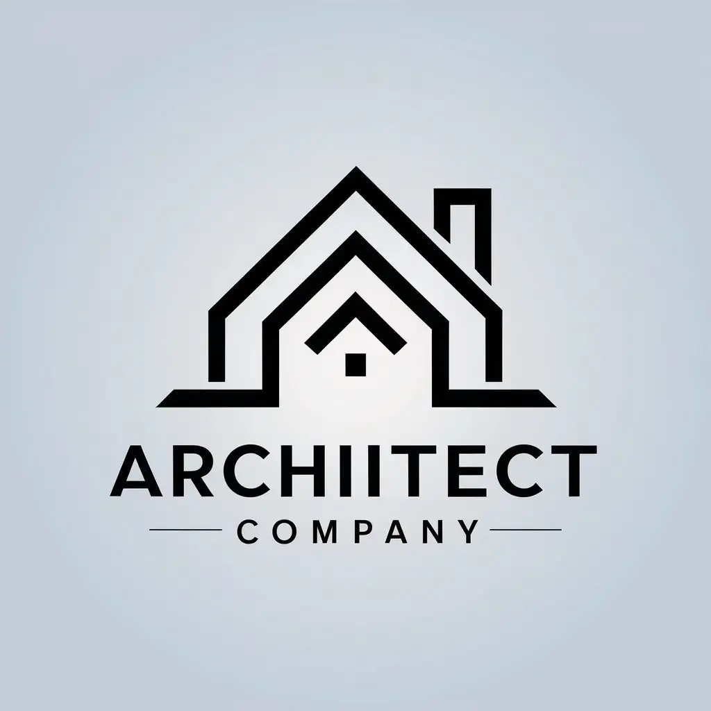 LOGO Design For Architect Company Minimalistic Architecture Symbol