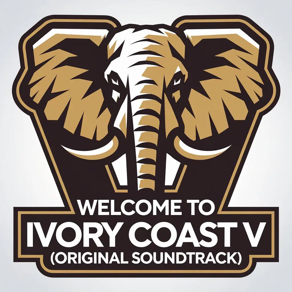 LOGO Design for Welcome To Ivory Coast V Elephant Symbol with Soundtrack Theme for Entertainment Industry