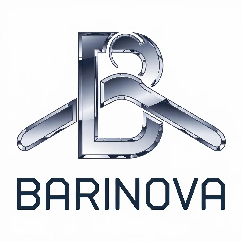 a vector logo design,with the text "Barinova", main symbol:clothes,complex,clear background