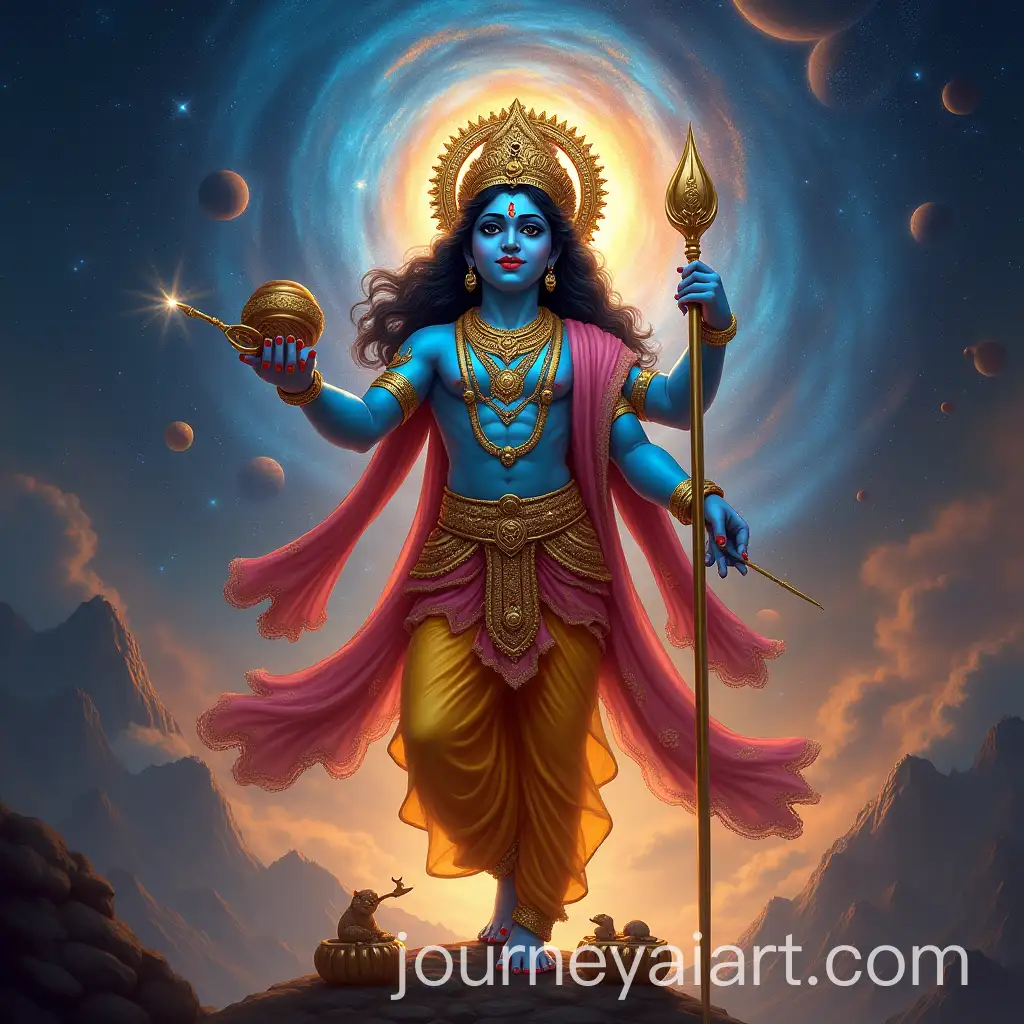 Majestic-Lord-Krishna-Vishwaroop-in-the-Cosmic-Universe