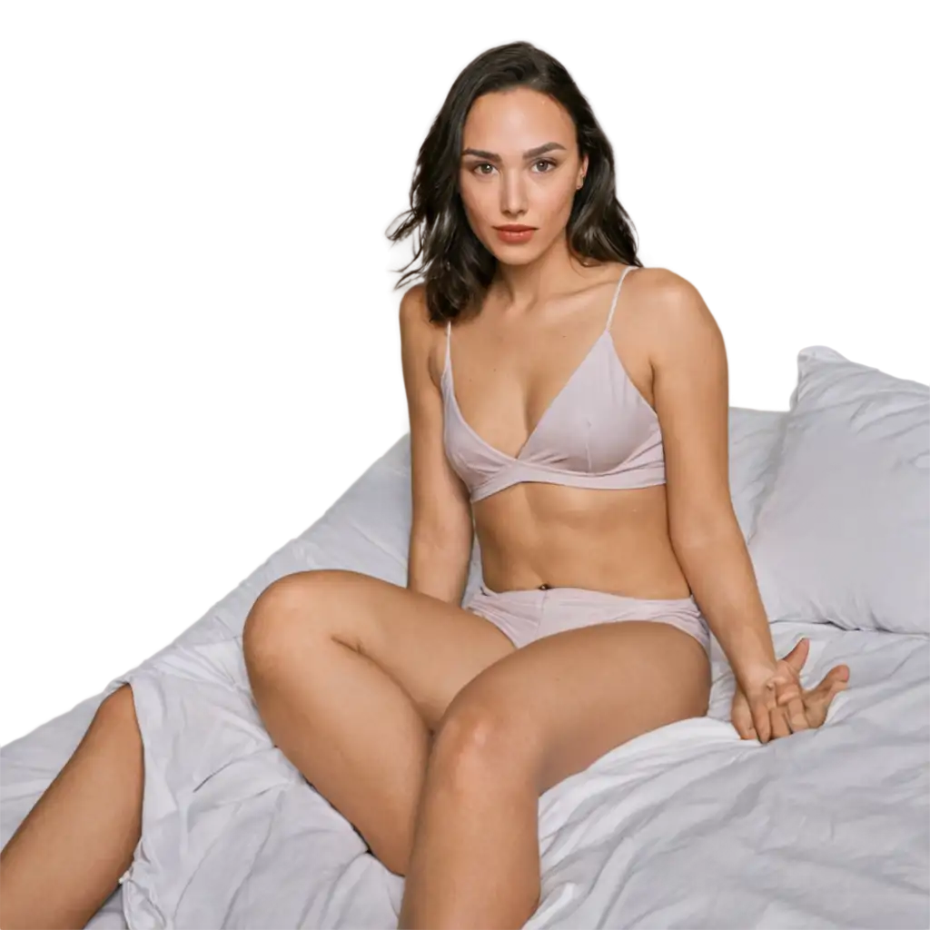 Gal-Gadot-in-Bed-PNG-Image-for-Clear-HighQuality-Visuals