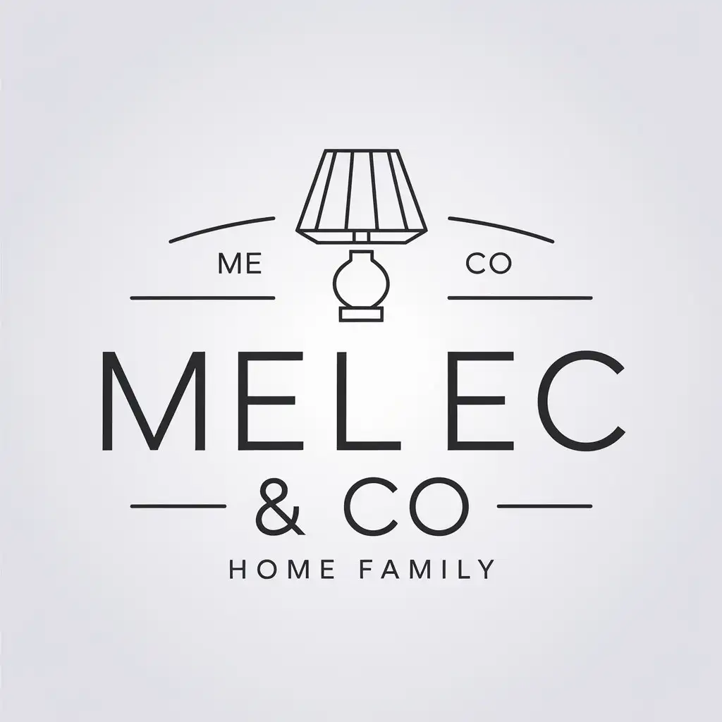 LOGO Design for Melec Co Minimalistic Lamp Theme for Home Family Industry