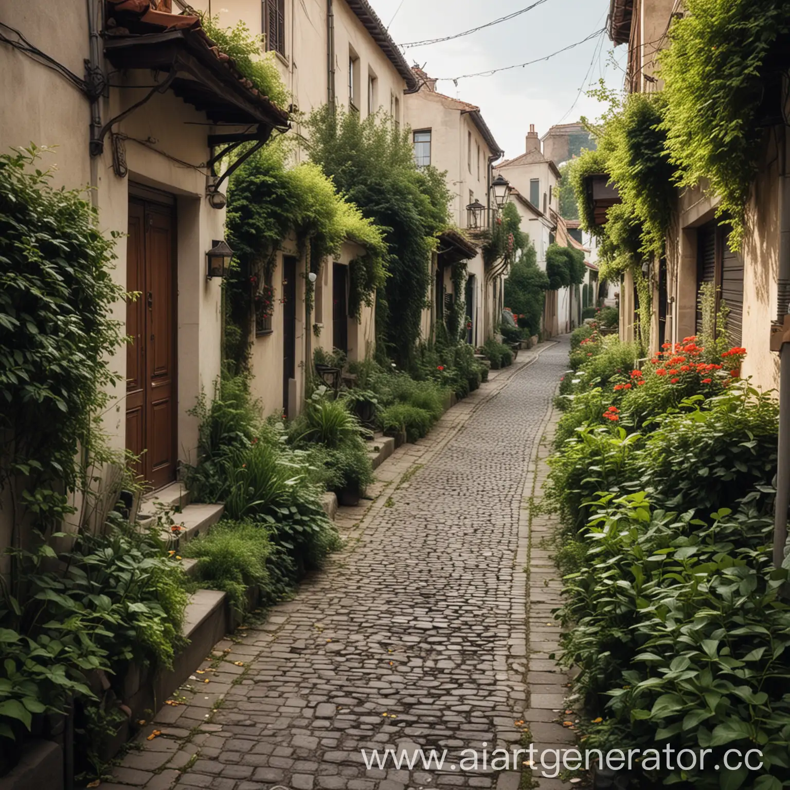 Serene-Urban-Scene-with-Abundant-Greenery