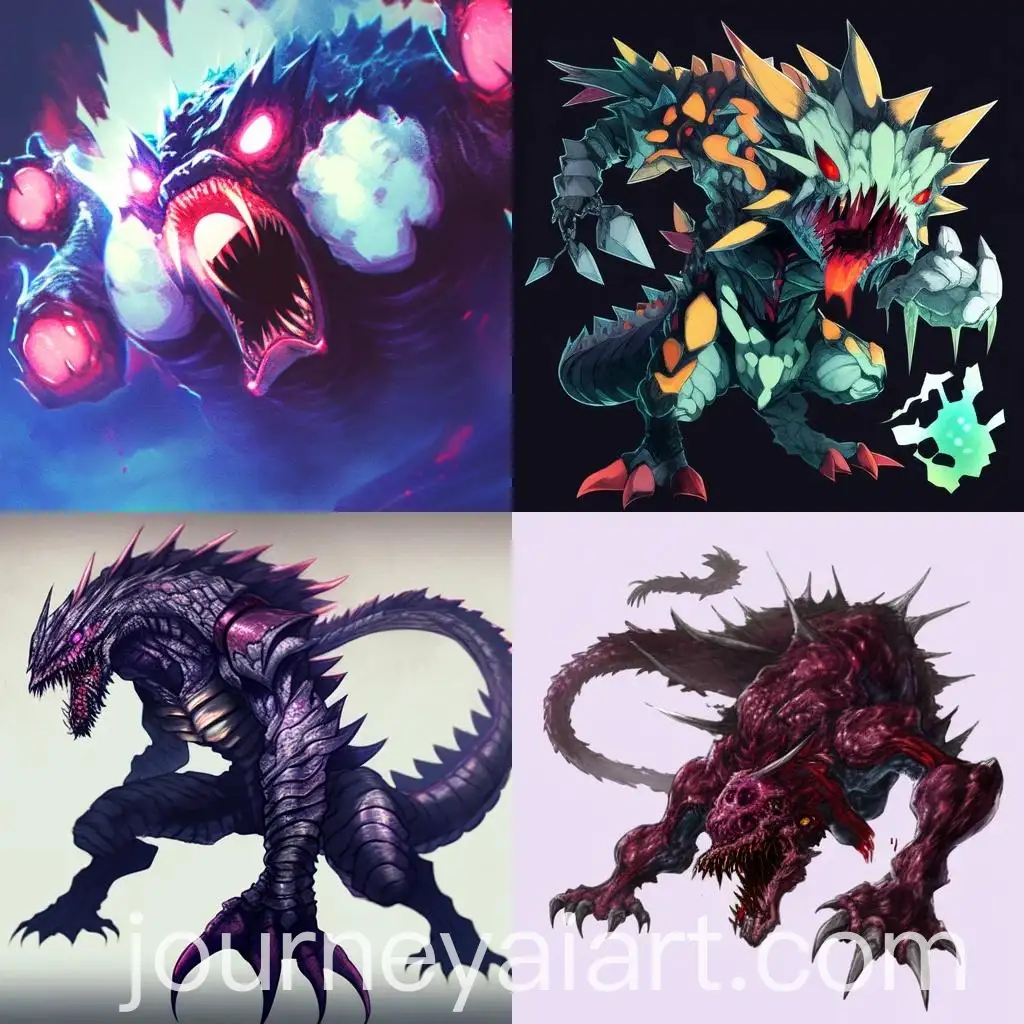 Colorful-Monster-with-Four-Legs-in-a-Fantasy-Landscape