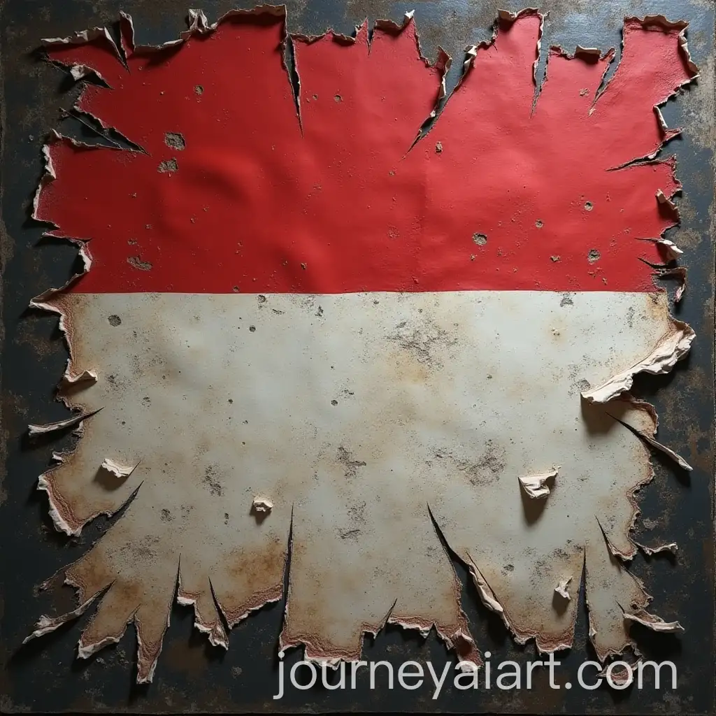 Torn-Indonesian-Flag-in-Medan-War-Scene