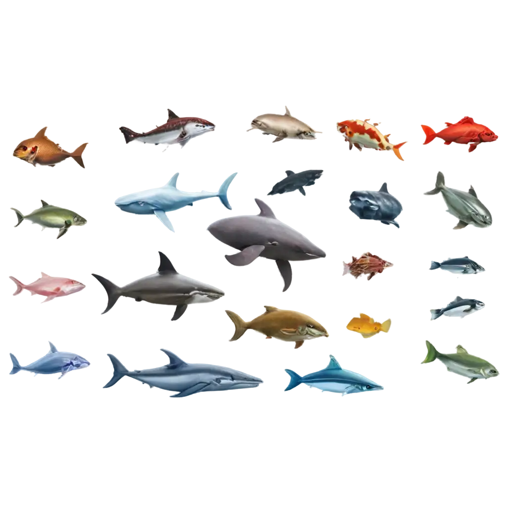 All-Animals-in-the-Sea-PNG-HighQuality-Marine-LifeAI-Art-PNG-Usage-Artwork-for-Diverse-Applications