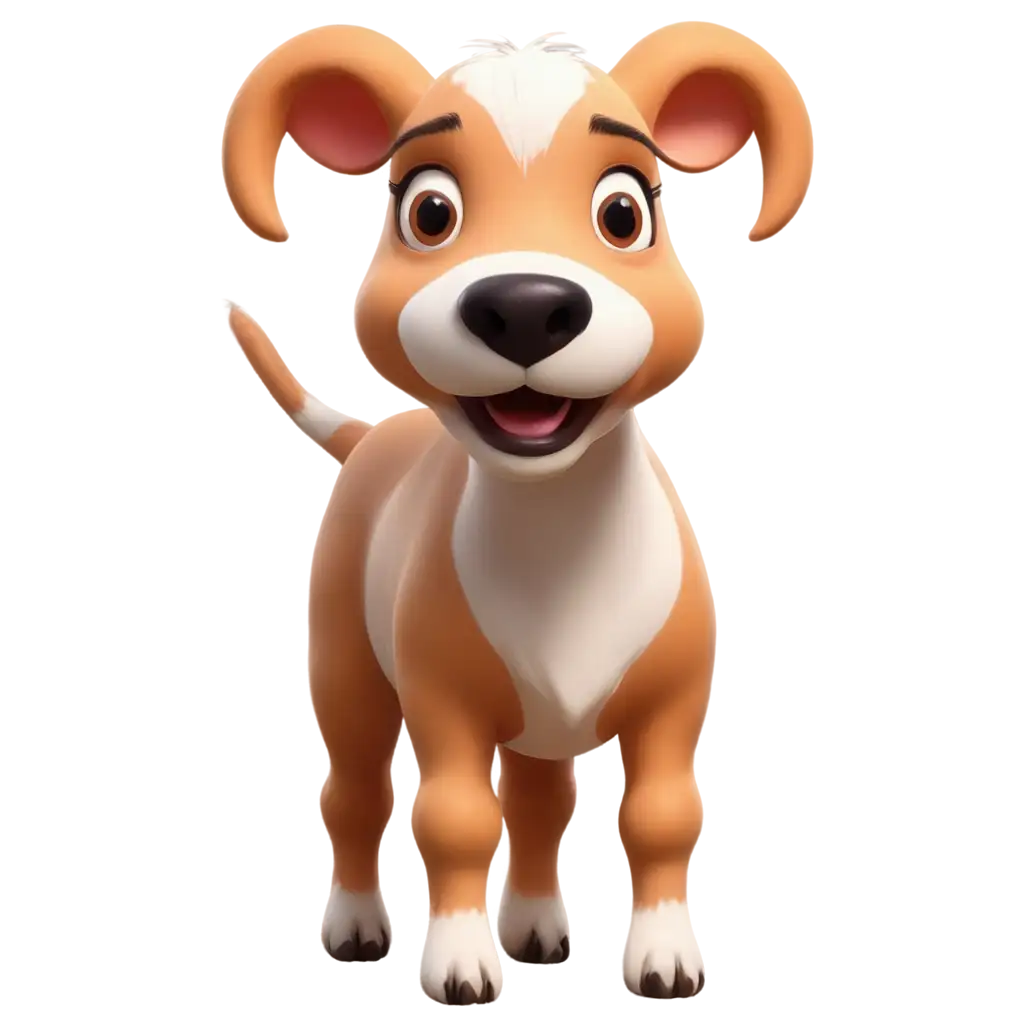 Dog-with-a-Cows-Tail-HighQuality-PNG-Image-for-Creative-Projects