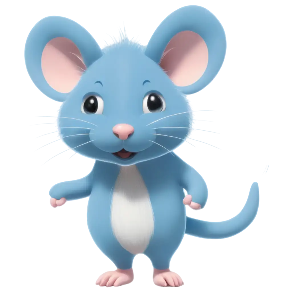 2D-Blue-Mouse-PNG-Image-Creative-Artwork-for-Digital-Projects