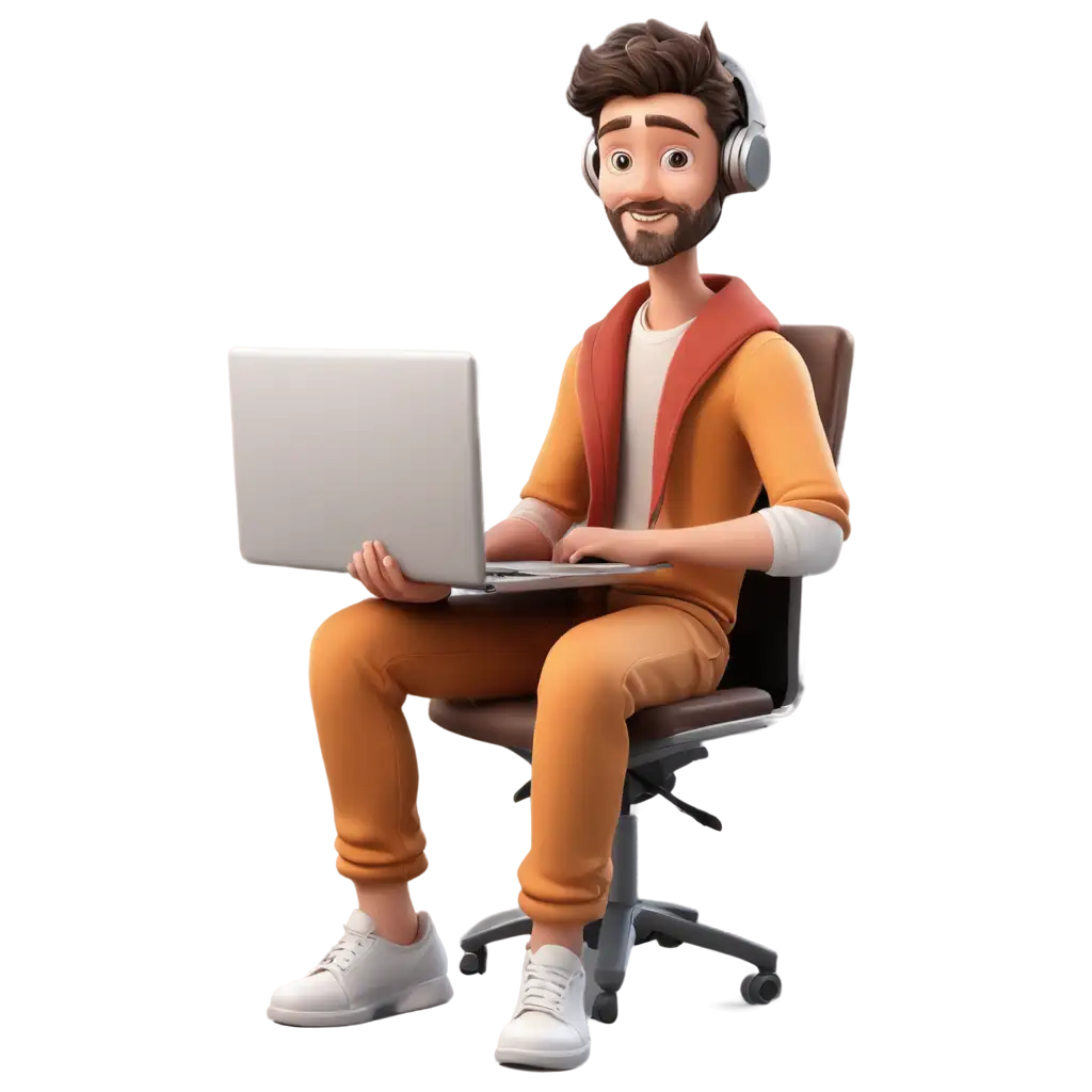 3D-Sitting-with-Chair-Laptop-and-Computers-HighQuality-PNG-Image-for-Creative-Projects