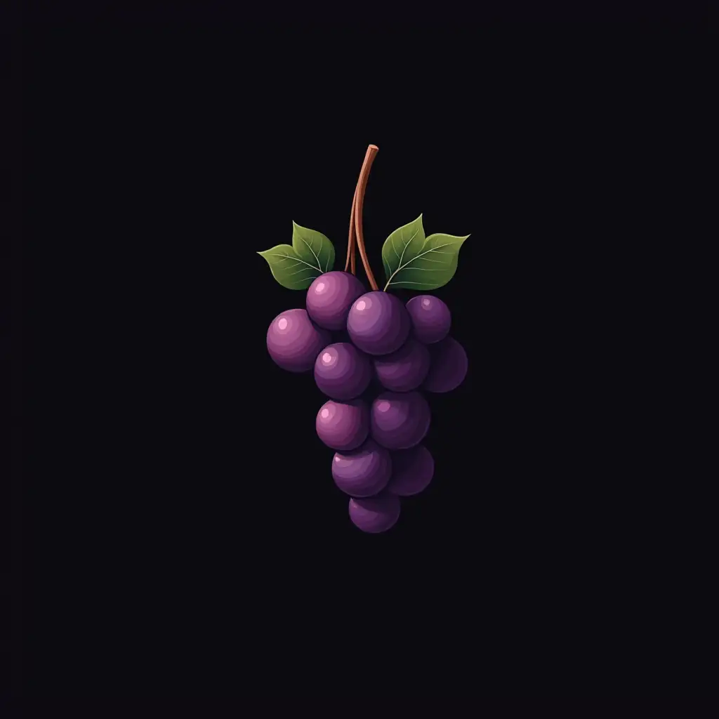 Elegant-Continuous-Line-Illustration-of-a-Grape