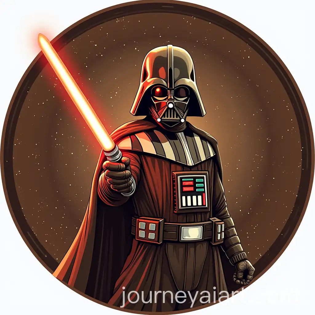 Round-Label-Design-for-Chocolate-Beer-in-Star-Wars-Style