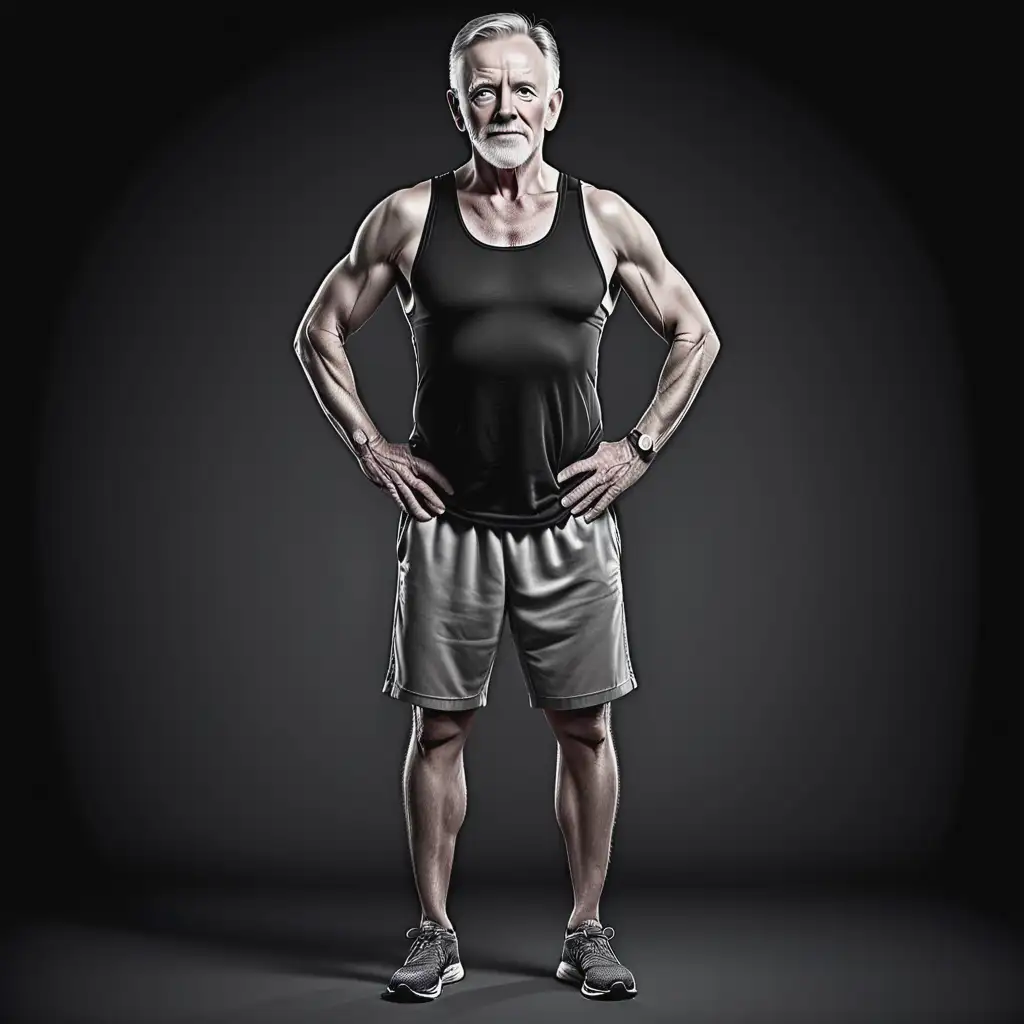 Older-White-Male-Fitness-Instructor-in-Tank-Top-Illustration