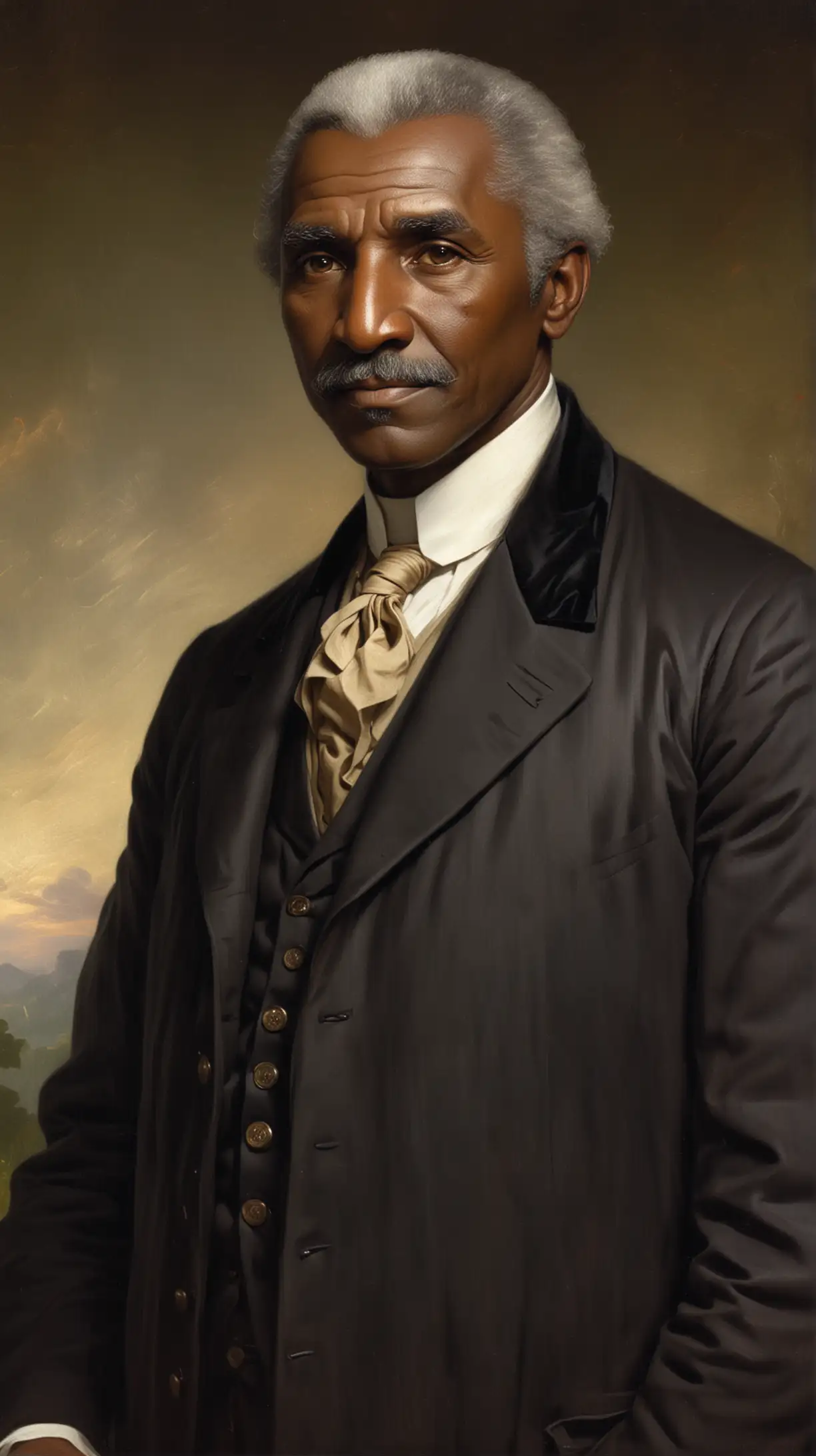 Handsome George Washington Carver Portrait with Botanical Illustrations