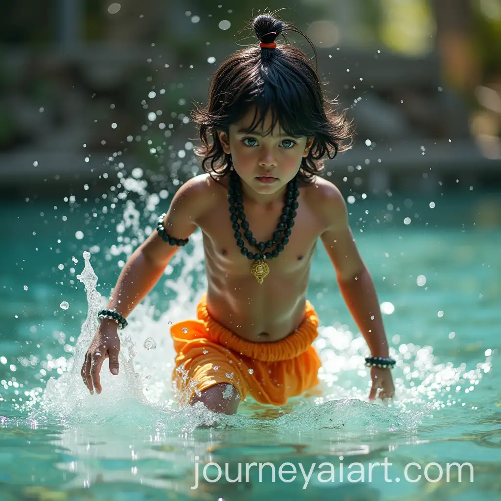 Young-Krishna-Entering-Water-with-Divine-Aura