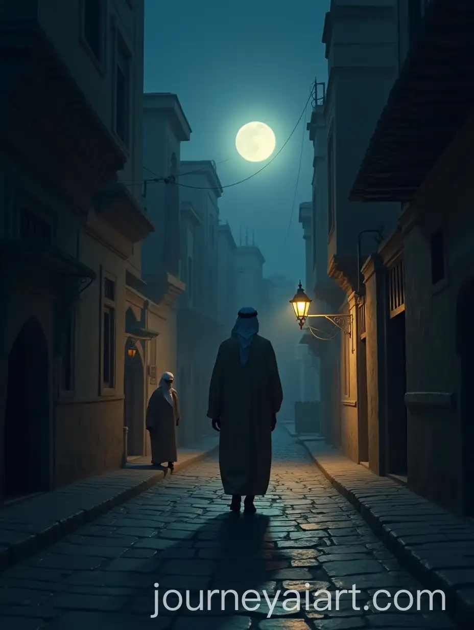 Umar-ibn-AlKhAI-Image-Prompt-Expansionattab-Walking-Alone-at-Night-in-Medina-Under-Moonlight