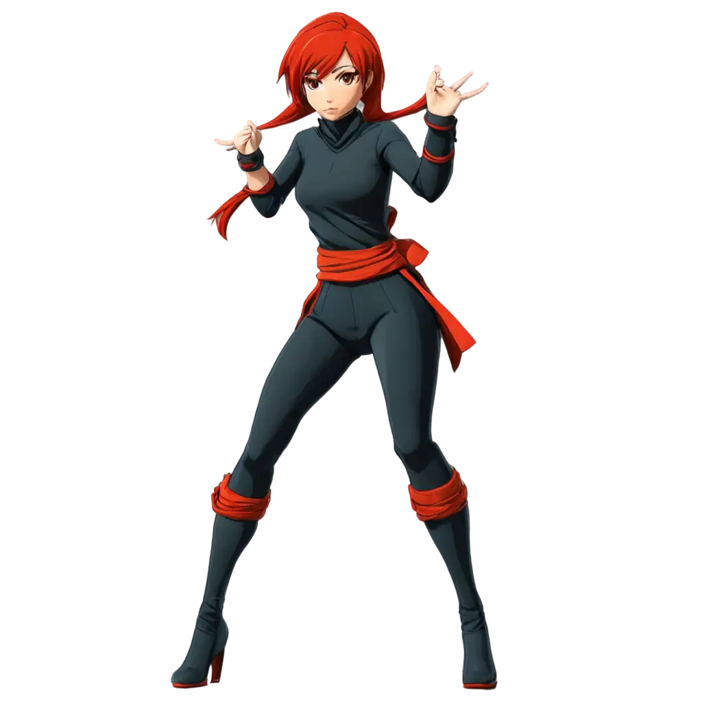 HighQuality-PNG-of-Red-Hair-Female-Ninja-in-Anime-Style