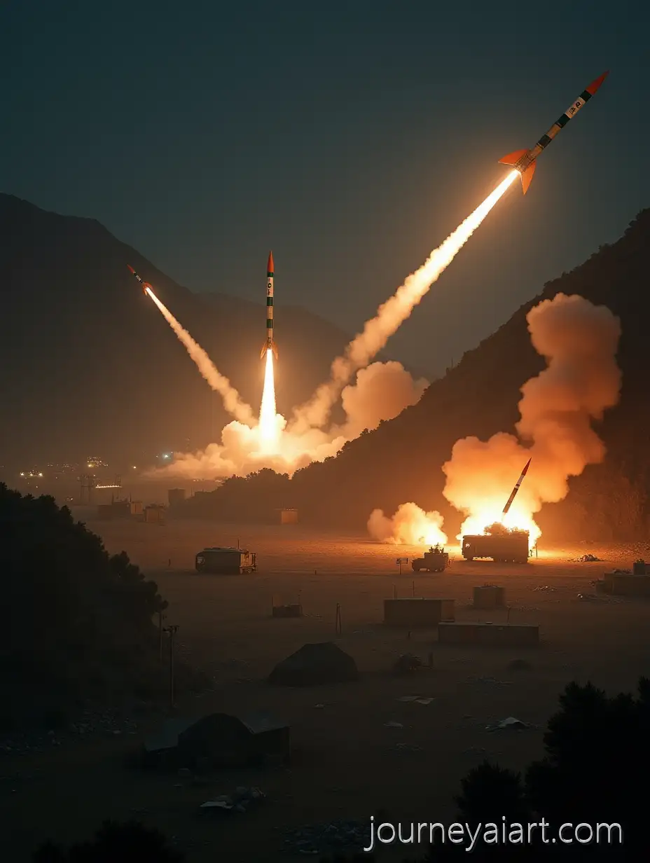 Indian-BrahMos-Missiles-Launching-in-Nighttime-Conflict-over-Indus-Valley