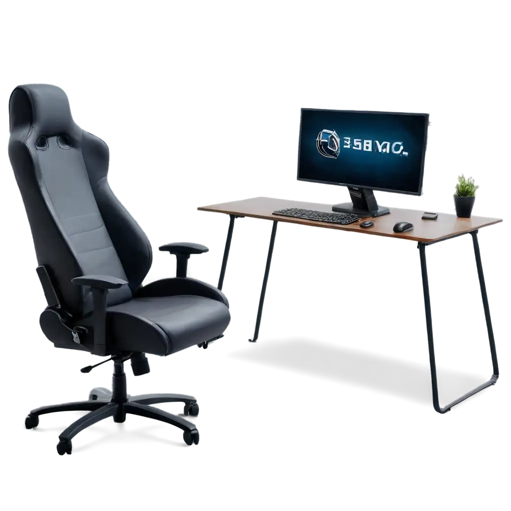 Gaming-Room-PNG-with-Gaming-PC-Table-and-Chair-Ideal-for-Digital-Projects