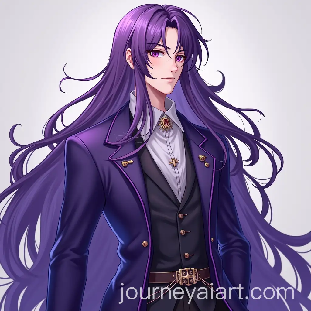 Anime-Male-Character-in-Fantasy-Purple-Outfit-with-Long-Hair