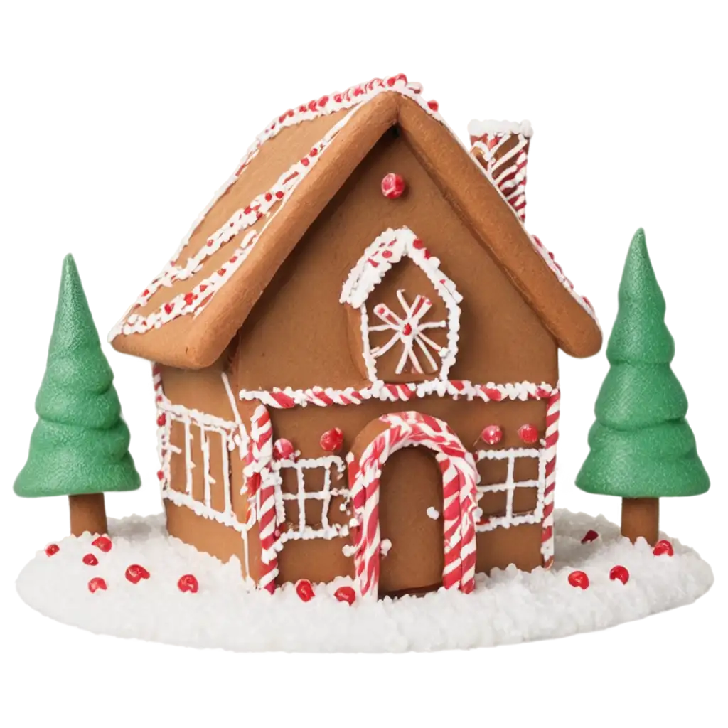 Gingerbread Wonderland: Create a whimsical gingerbread house village with candy decorations, icing details, and gumdrop pathways, all set against a backdrop of falling snow.