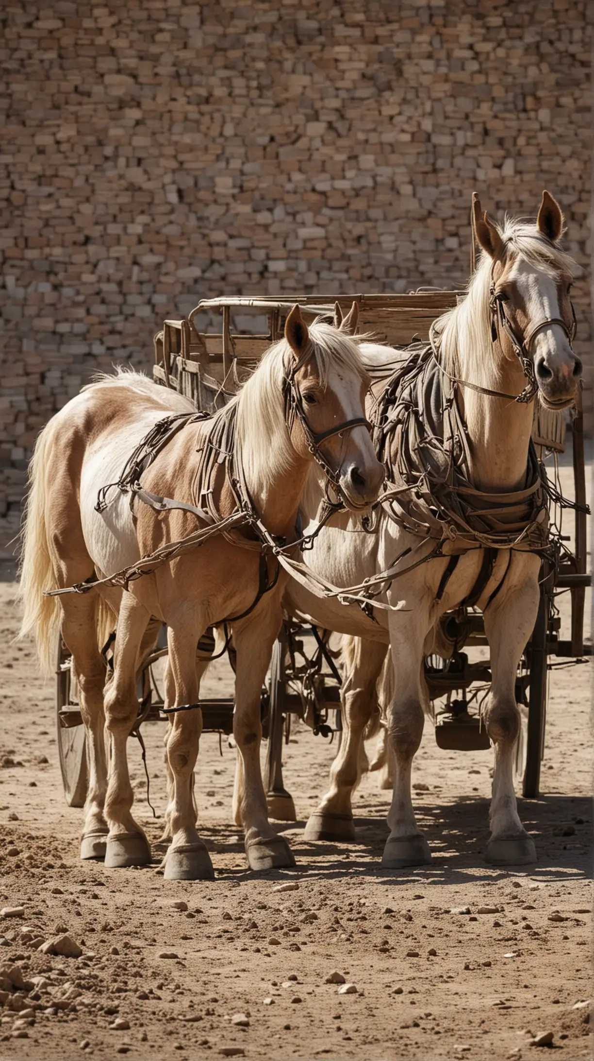 Old Cart Horses in Iran 1940s