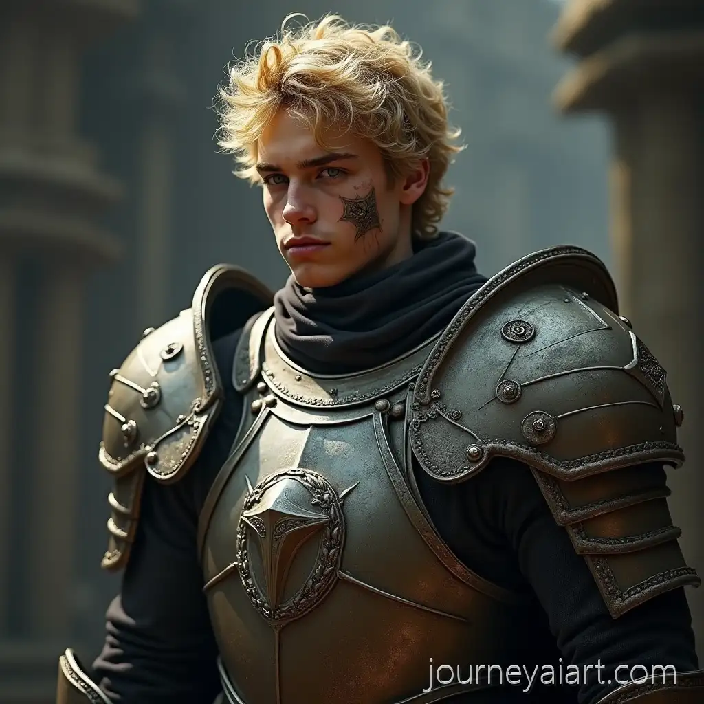 Magically-Transformed-Knight-with-ArmorBlonde-knight-with-fused-armor-Fused-to-Skin