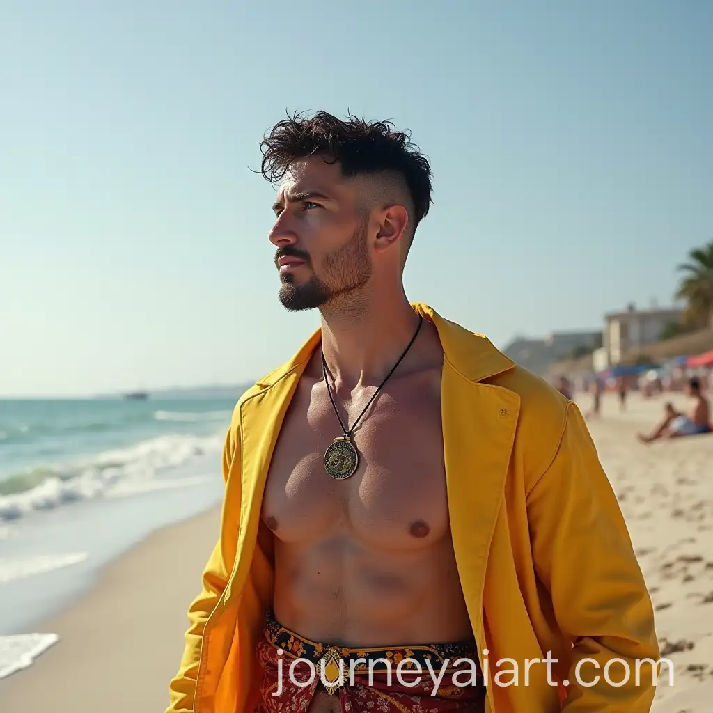 Surreal-Image-of-Doctor-Strange-Relaxing-Topless-on-a-Sunny-Beach