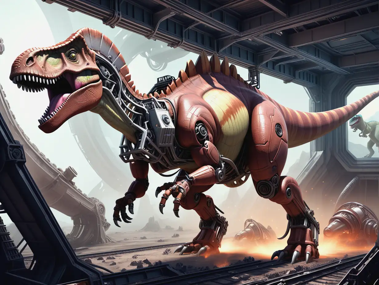 Mechanical-Dinosaur-Alazaur-Destroying-a-Detailed-Futuristic-Space