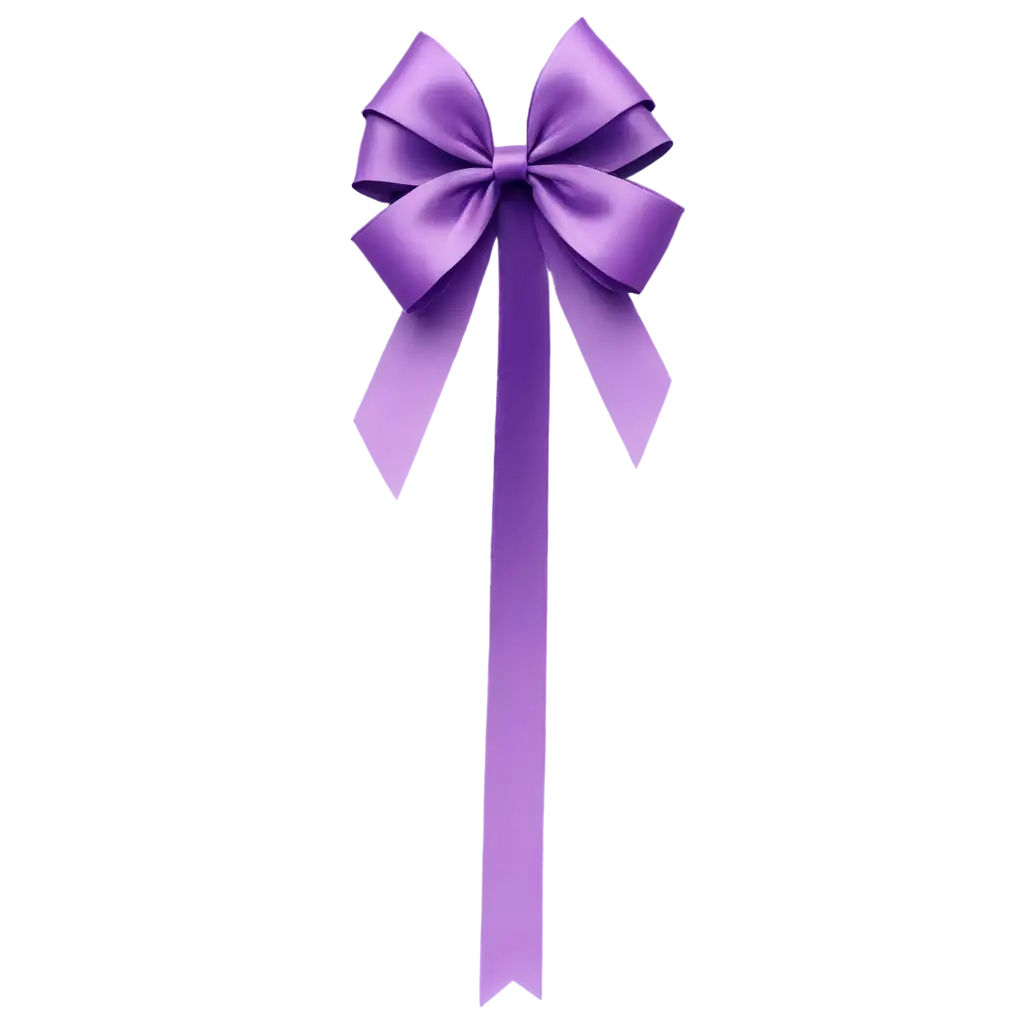 decorative ribbon with a bow purple