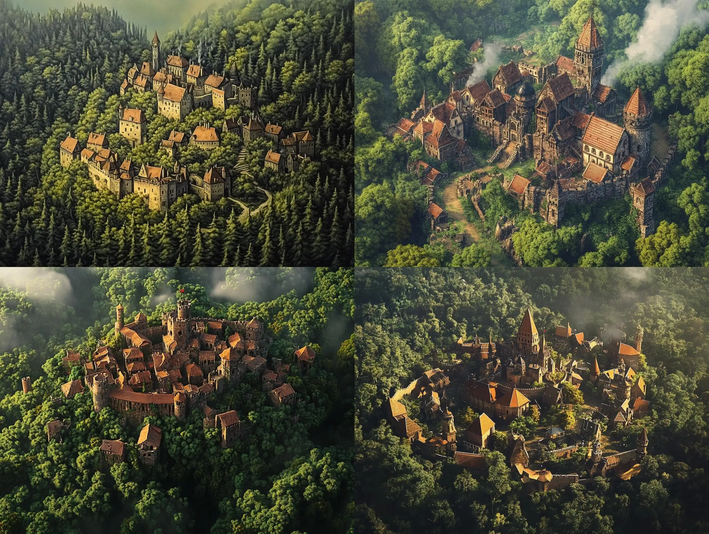 Fantasy-Fortified-Town-Surrounded-by-Dense-Forest