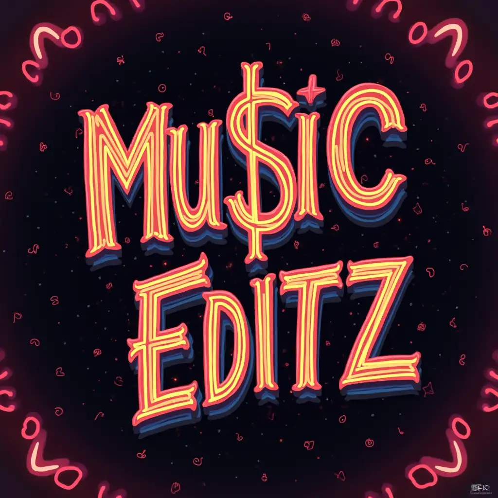 YouTube channel logo name MU$IC EDITZ