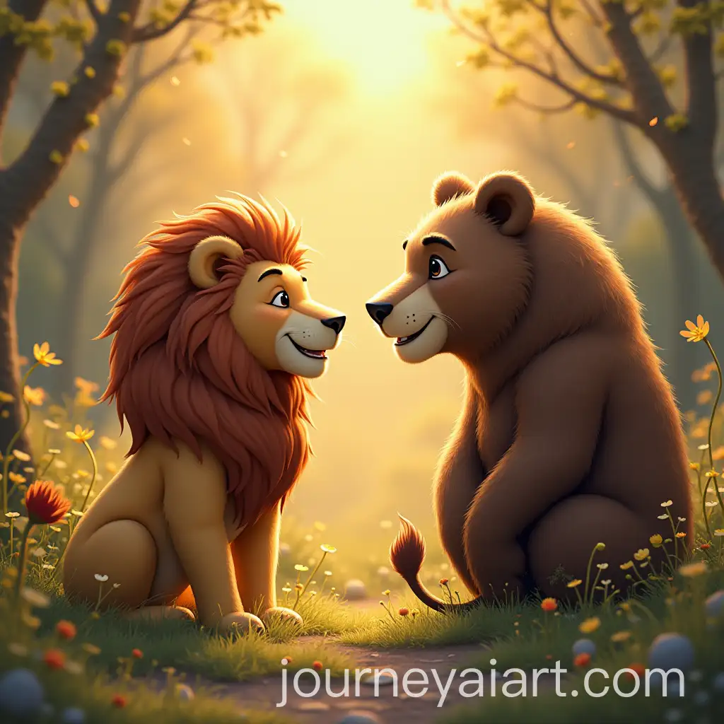 Lion-and-Bear-Encounter-in-the-Wild