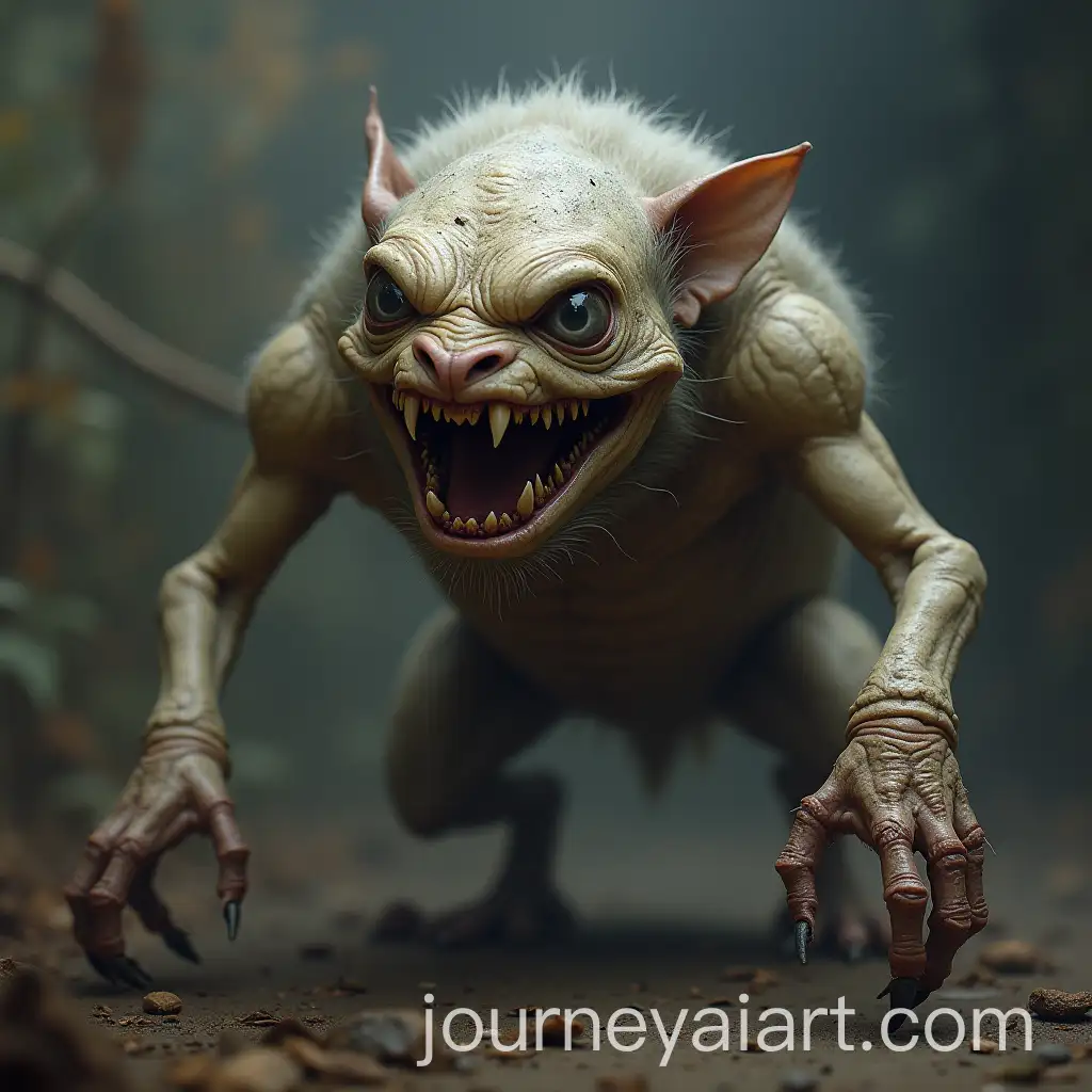 Eerie-and-Fragile-Animals-in-a-Dark-Setting