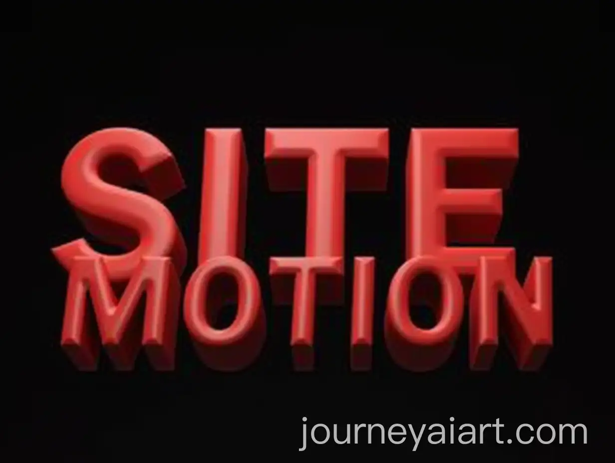 3D-Render-of-Site-Motion-in-Red-and-White-on-Black-Background