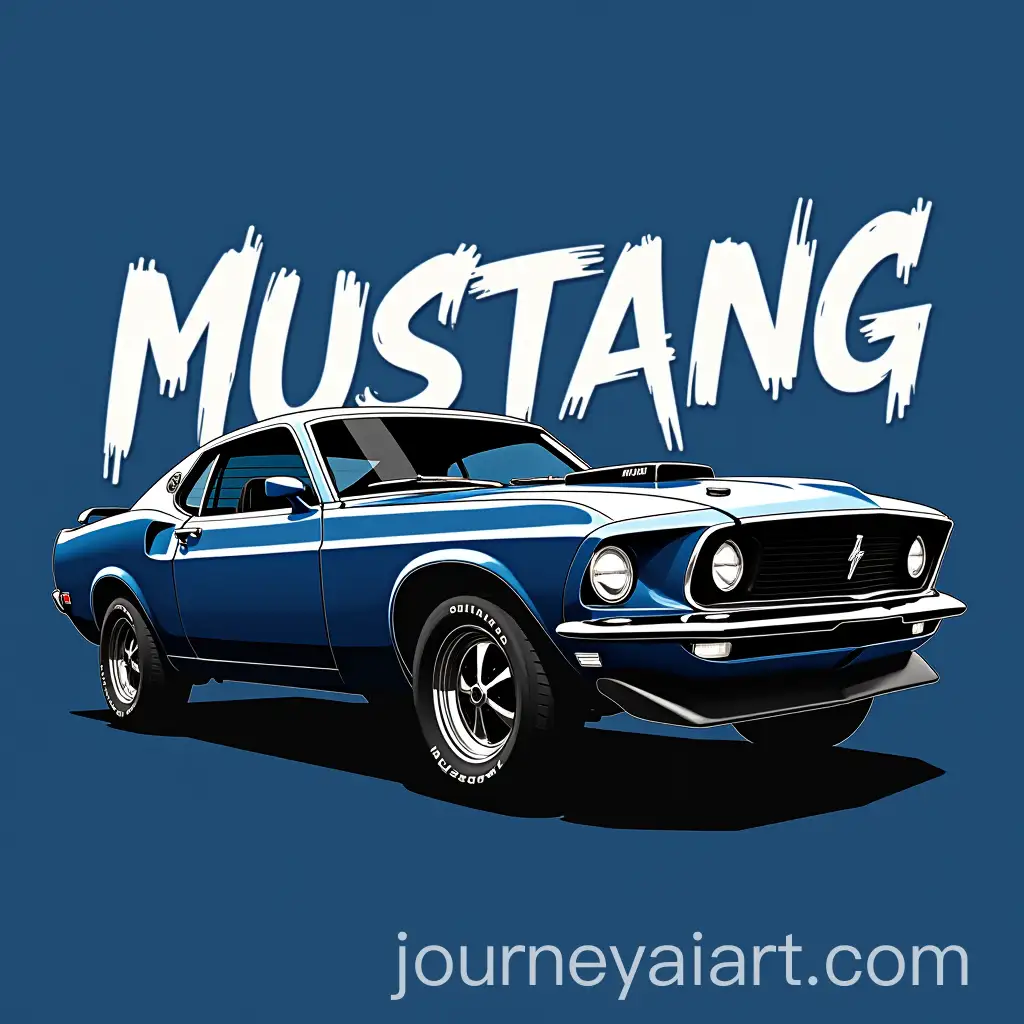 Legendary-1969-Ford-Mustang-Fastback-in-Bold-Grayscale-Art-with-Retro-Typography