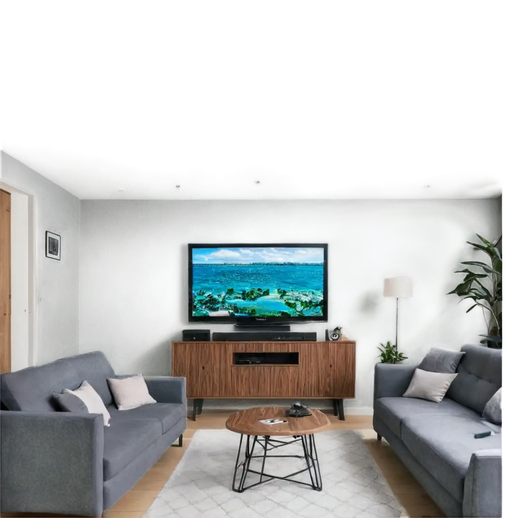 Explore-the-Cozy-Atmosphere-of-a-TV-Room-Through-This-HighQuality-PNG-Image