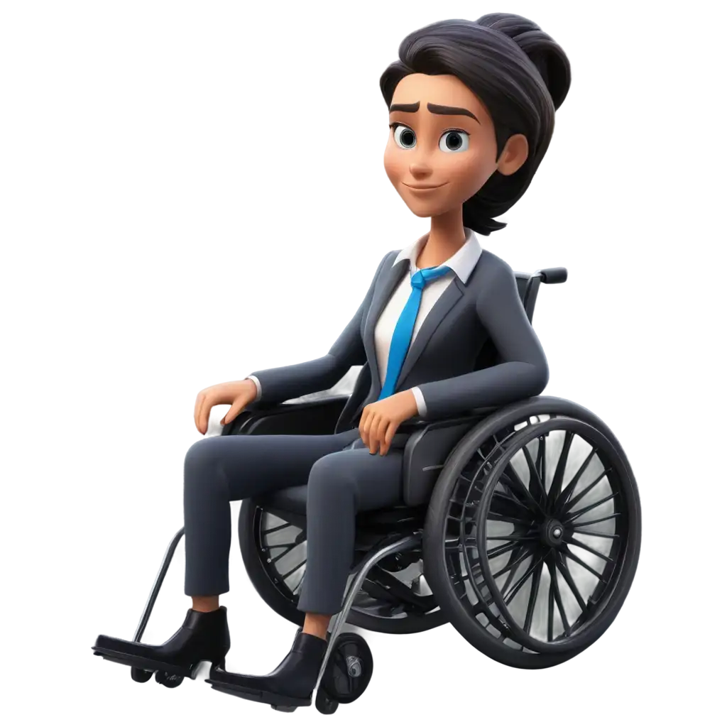 Cartoon-Wheelchair-Office-Worker-PNG-Creative-Character-Illustration-for-Inclusive-Workplace-Concepts