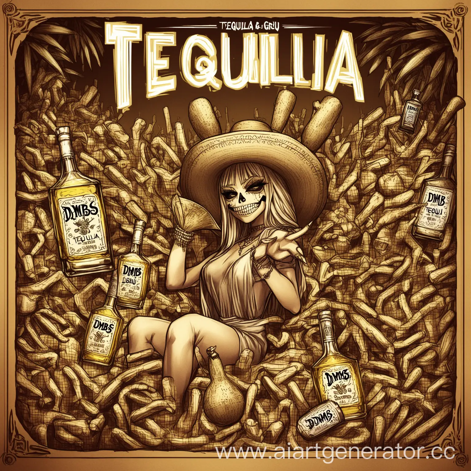 Vibrant-Cover-Art-for-Tequila-by-GRUU-and-DMBS