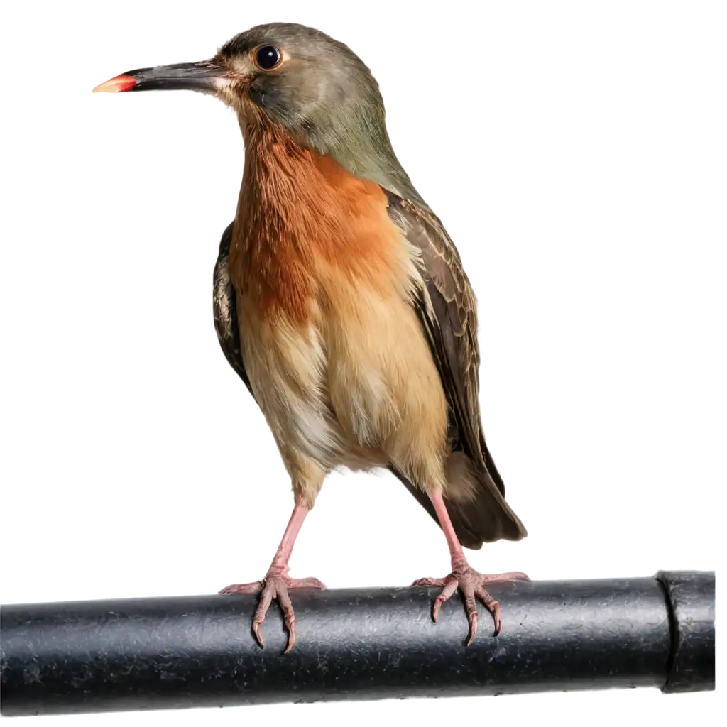 PNG-Image-A-Bird-Scared-of-a-Pipe-Creative-AI-Art-Prompt