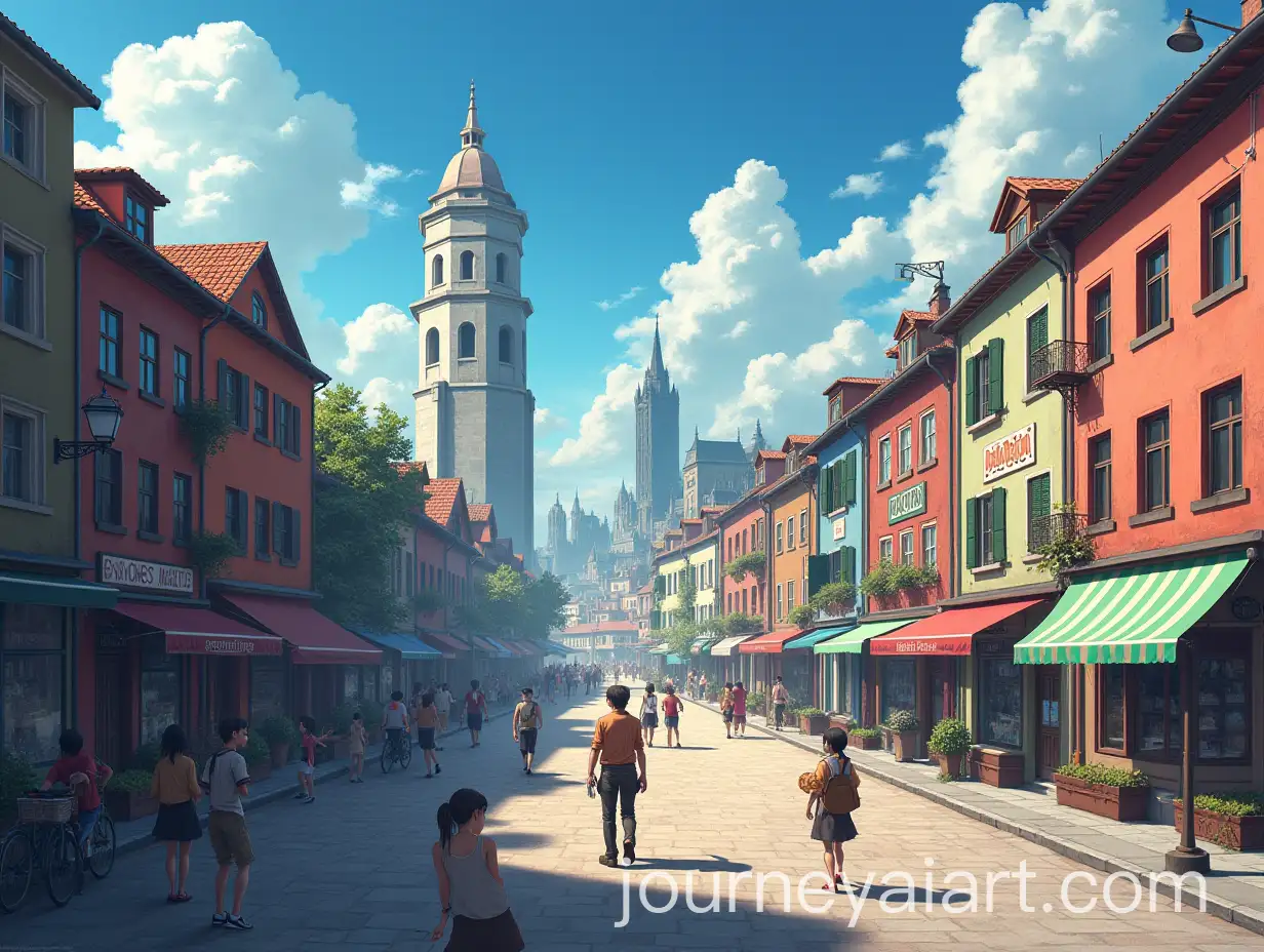 Dynamic-Scene-of-Titans-in-a-City-Square-in-Anime-Art-Style