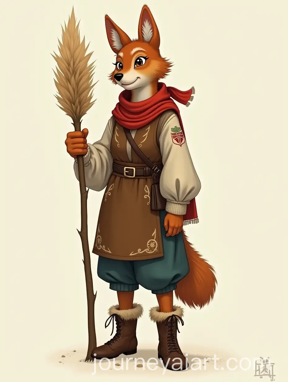 AnthropAI-Image-Prompt-Expansionomorphic-Lisichka-Character-in-Traditional-Sarafan-with-Sheaf