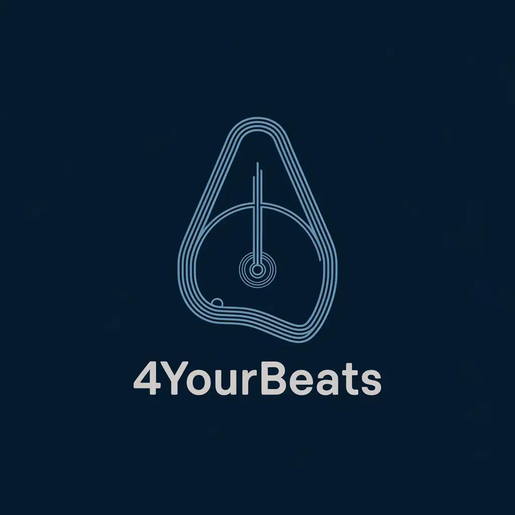 Sophisticated Minimalist Logo for Musicians Rhythm App