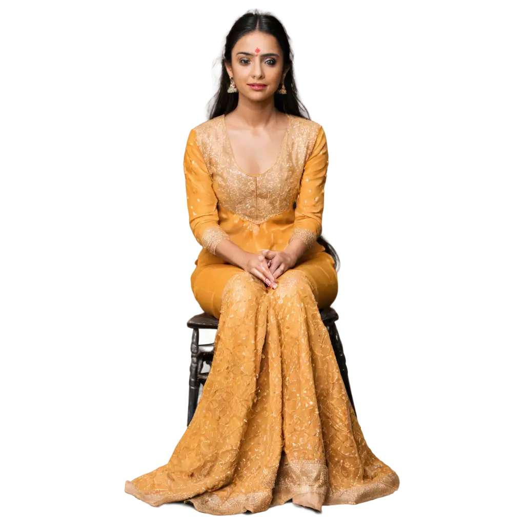 Haldi-Bride-Sitting-in-Chair-PNG-Perfect-for-Wedding-Themes-and-Cultural-Celebrations