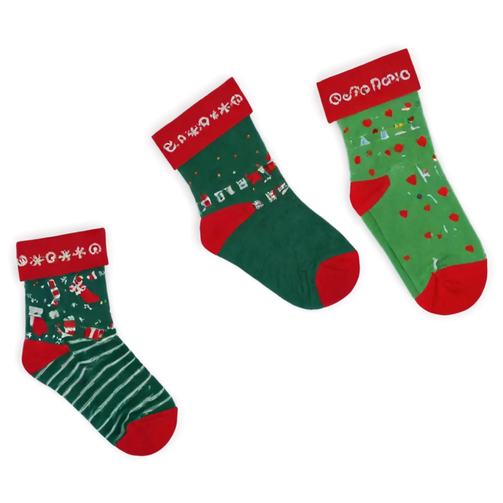 Vibrant-Christmas-Socks-PNG-Perfect-for-Festive-Designs-and-Decor