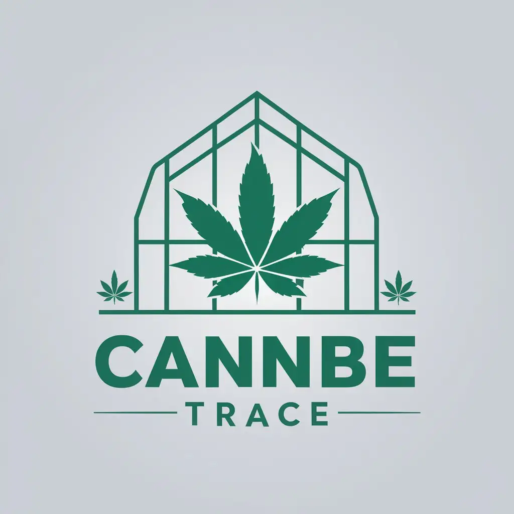 LOGO Design For CannBe Trace Greenhouse and Cannabis Inspired Vector Logo Design